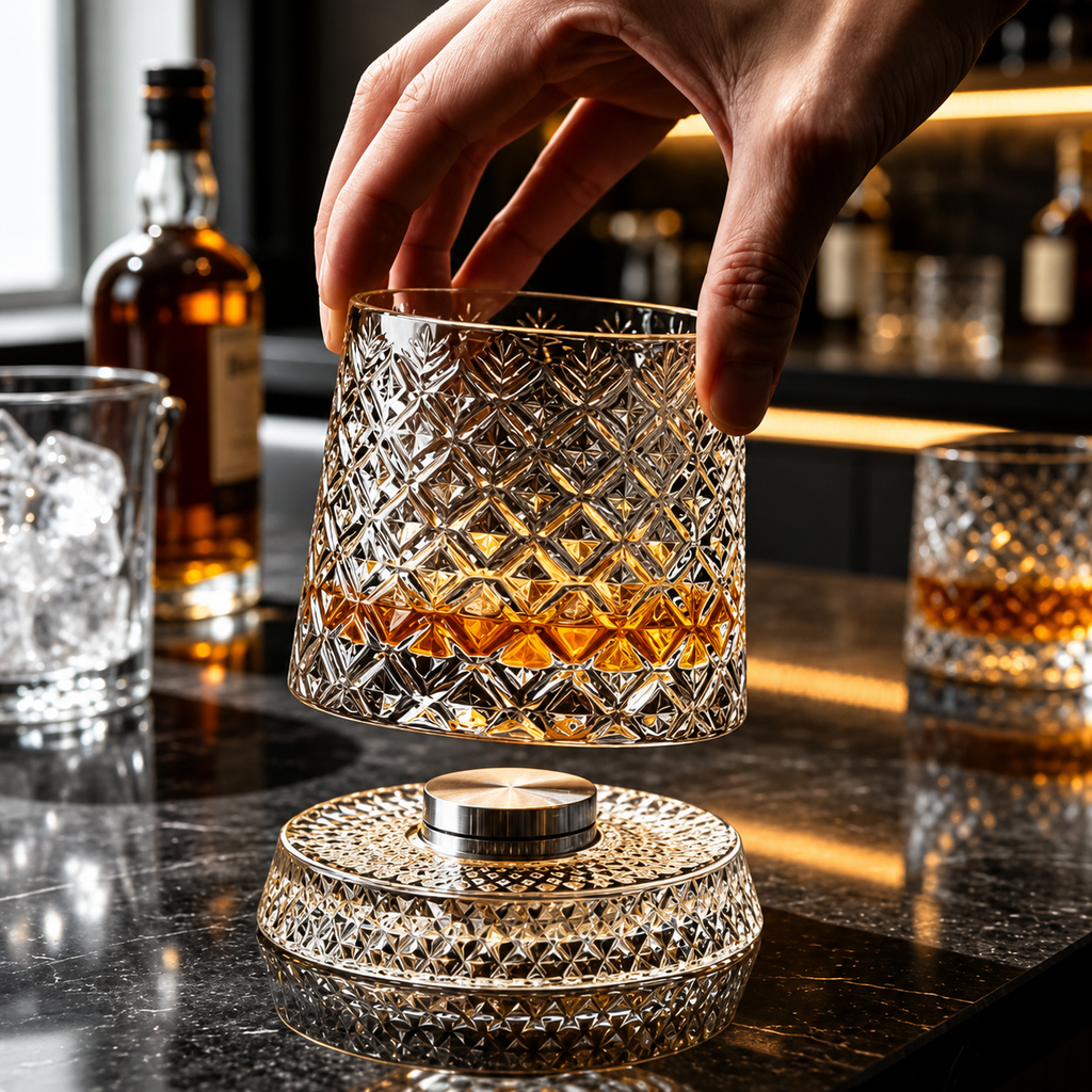 Vynoso™ Rotating Whiskey Glass
